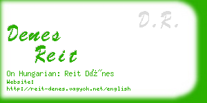 denes reit business card